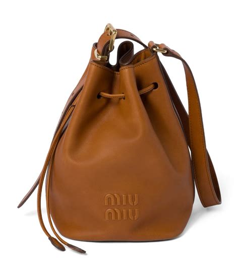 Miu Miu Leather Bucket Bag 